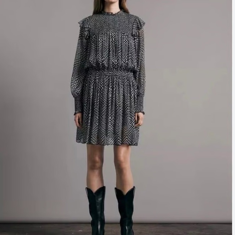 rag & bone Fawn Mini Silk Dress